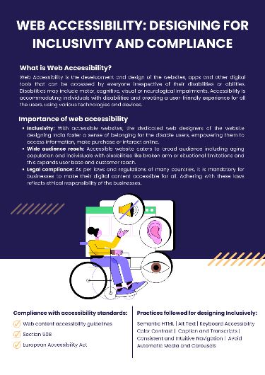 Web Accessibility Designing for inclusivity and compliance