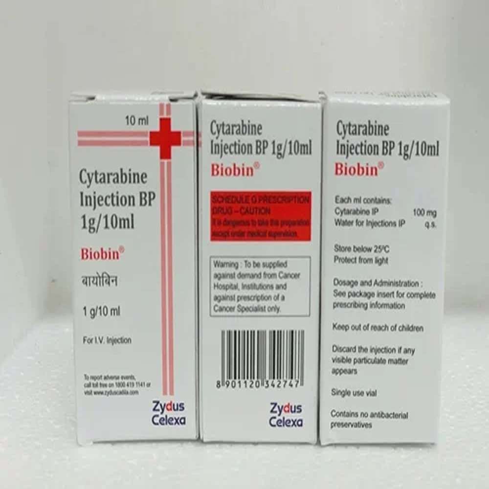 Biobin 1000 Mg Injection | Cytarabine | Biobin | Uses